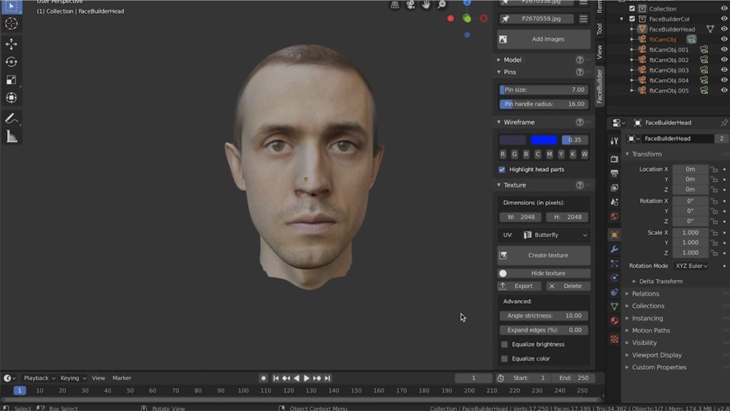 Statistisk Nikke labyrint FaceBuilder for Blender - 3D Blendered - Add-on for Blender by KeenTools