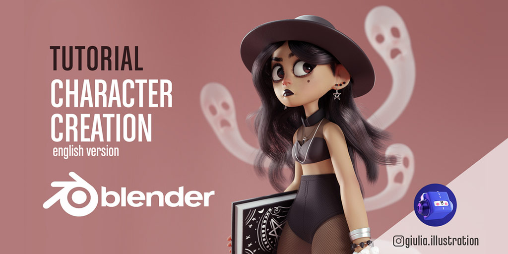 Lappe Danmark Barnlig Character Workflow with Blender 2.8 - 3D Blendered - Giulia Marchetti