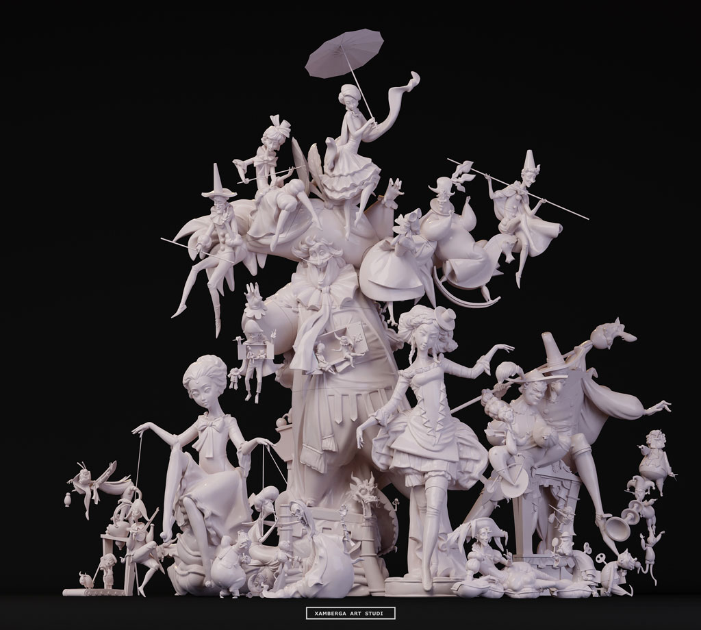 Sculpting using  Blender. Carles Mondrià, a freelance artist from Valencia