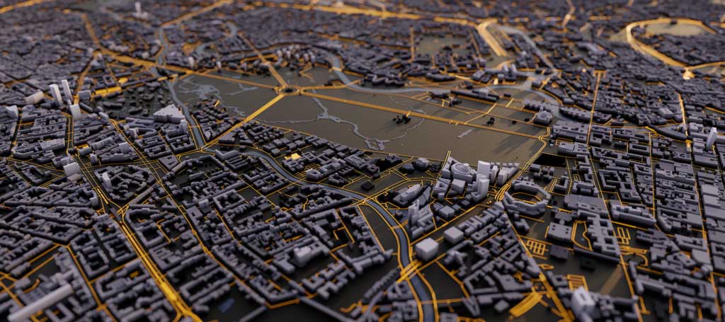 sebastian murrer blender 3D -Berlin Germany Map