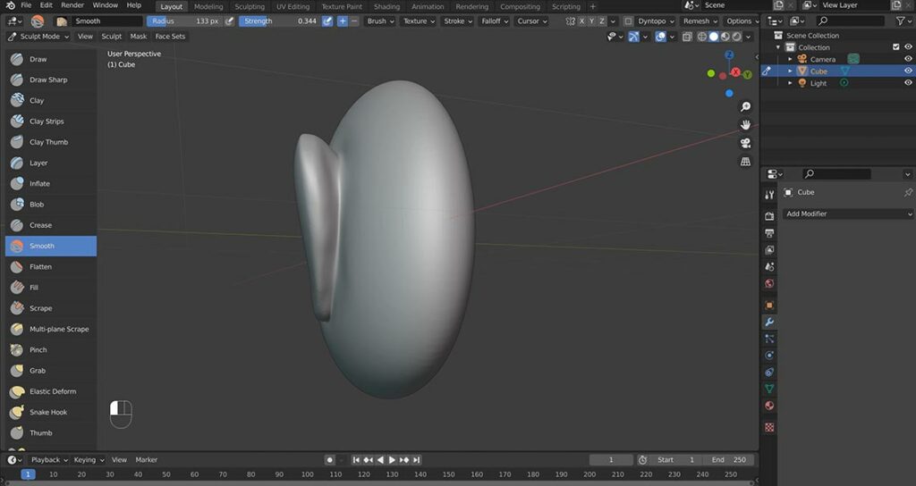 Sculpt in Blender 3.0