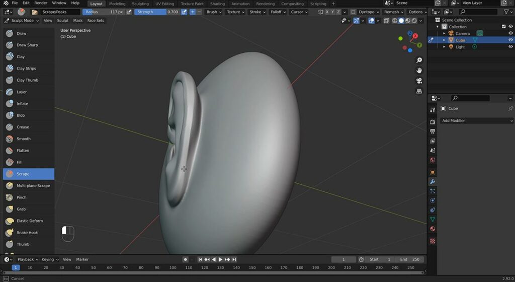 How To Sculpt An Ear In Blender - Aram Torkan