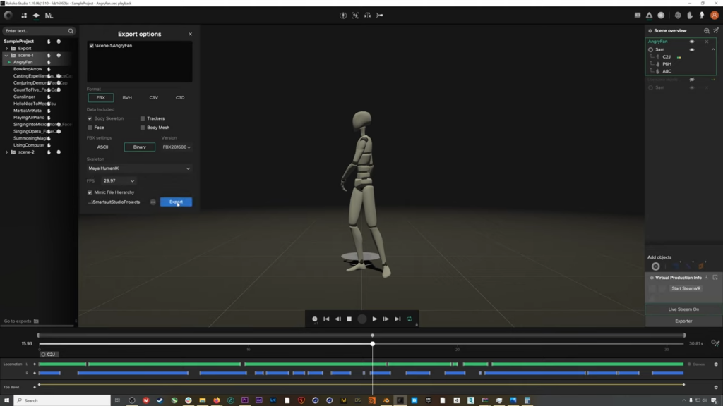 Real-time motion capture in Blender with Rokoko's native integration