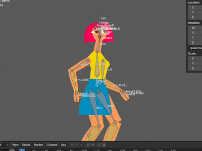 Rigging 2D Character in Blender Masterclass online by to Will Anderson