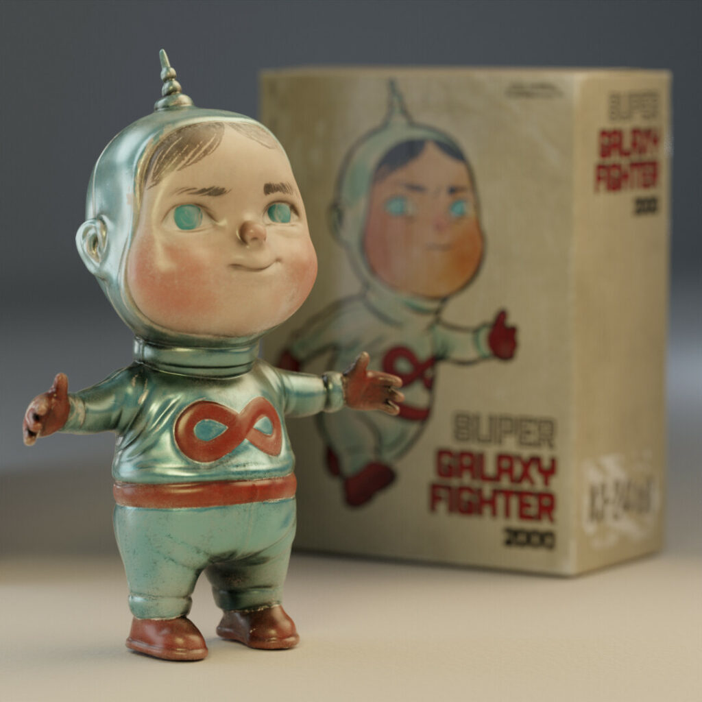 richard noble - Blender 3D Artist and Animator - astronaut toy
