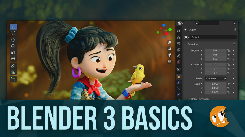 Blender 3 Basics - intro to Blender-3x by cg-cookie