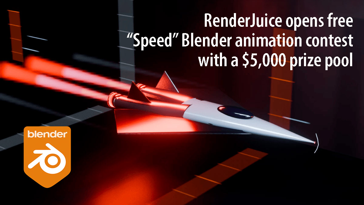 RenderJuice opens free “Speed” Blender animation contest with a $5,000 prize pool
